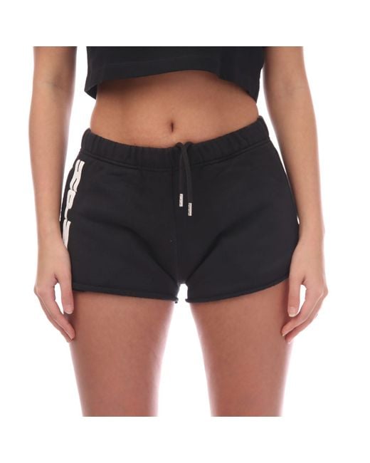 Heron Preston 's Regular-fit Hpny Sweat Shorts In Zwart-wit in het Black