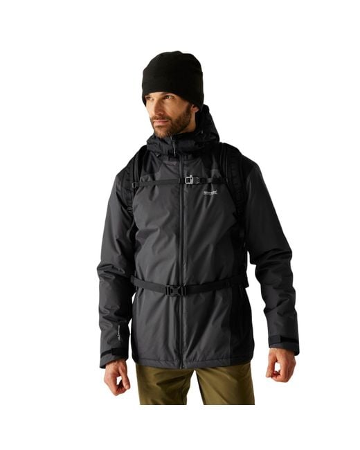 Regatta Black Thornridge Waterproof Padded Jacket for men