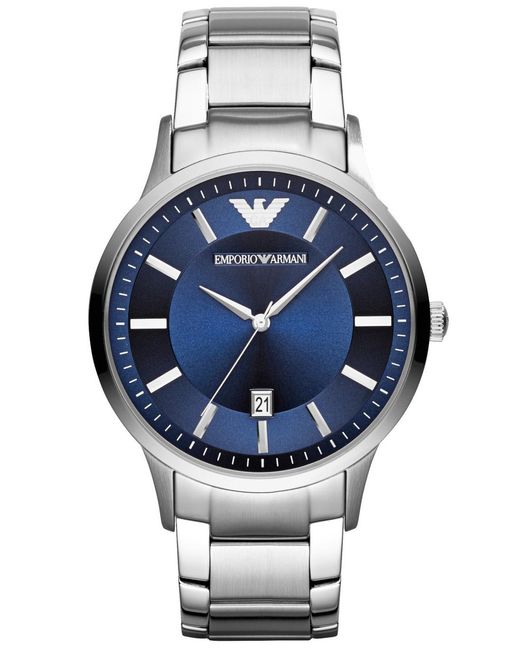 Emporio Armani Gray Renato Watch Ar11180 Stainless Steel (Archived) for men