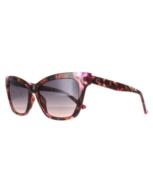Guess Brown Rectangle Havana Smoke Gradient Gu7840