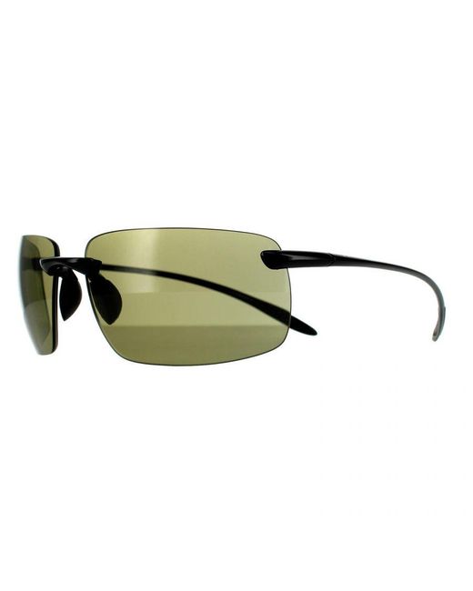 Serengeti Green Rimless Shiny Phd 2.0 555Nm Polarised Sunglasses for men