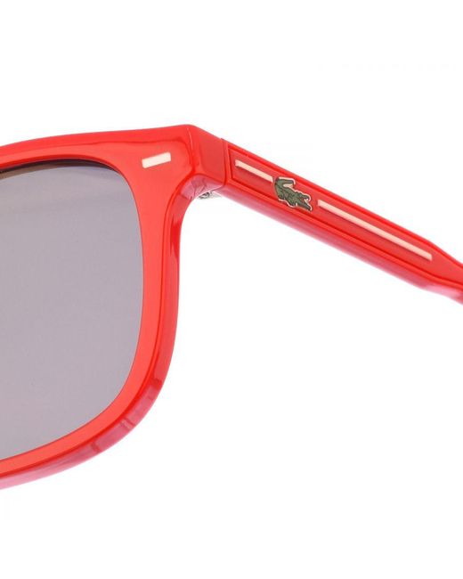 Lacoste Red Oval Shaped Acetate Sunglasses L3639S