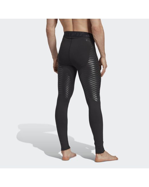 Adidas Originals Black Techfit Control X Rheon Full-Length Leggings for men