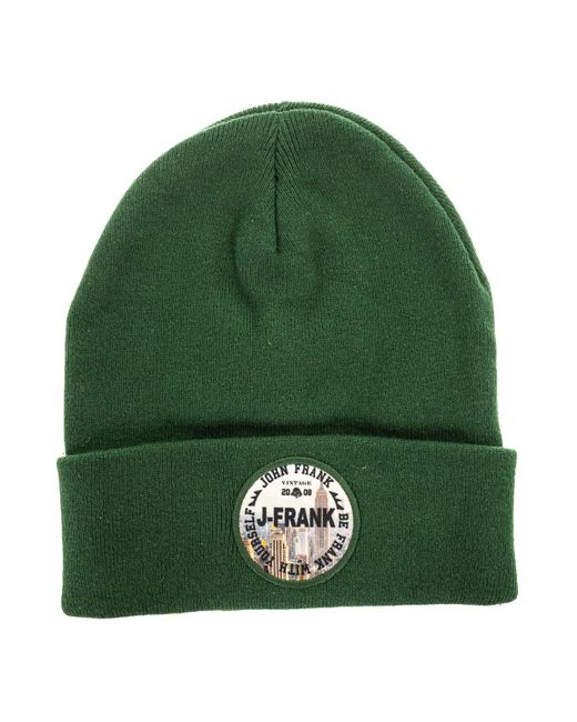 John Frank Green Hat With Label Sewn On The Front Jfbn18W01 for men