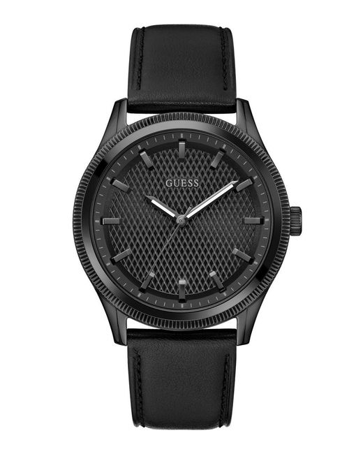Guess Black Analogue Quartz Watch for men