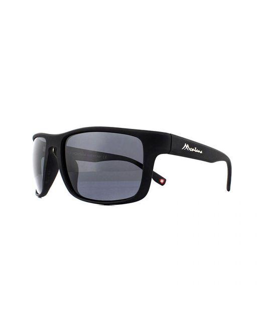 Montana Gray Sunglasses Sp314 Rubber Smoke Polarized for men