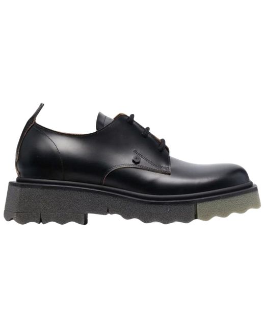 Off-White c/o Virgil Abloh Black Sponge Derby Shoes Leather for men