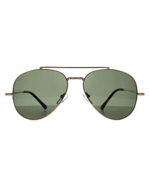 Montana Green Aviator Shiny G-15 Polarized Mp185 Metal