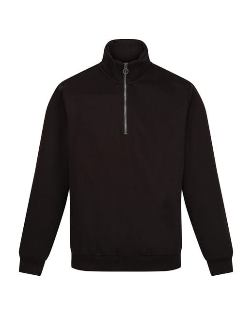 Regatta Black Pro Quarter Zip Sweatshirt for men