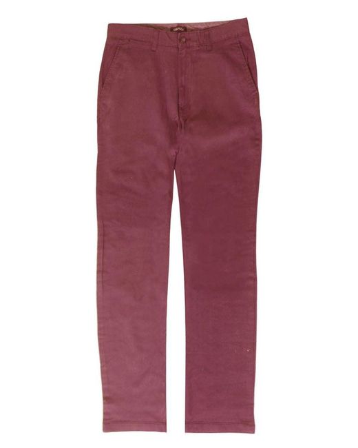 Nautica Red Cotton Chino Trousers for men