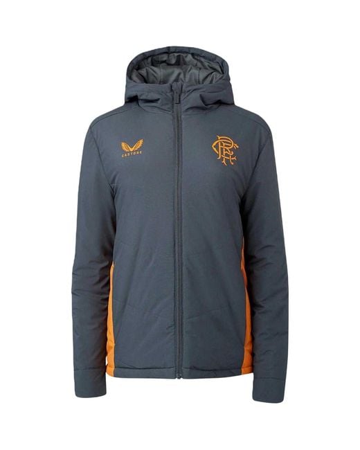 Castore Blue Rangers Fc Coach Jacket (True) for men
