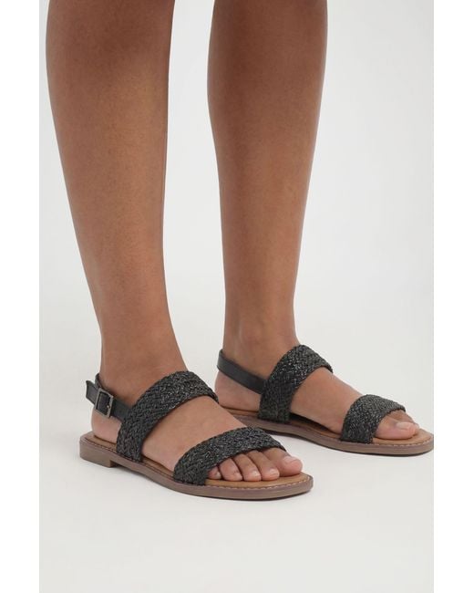 Good for the Sole Brown For The Soul: Kourtney Rattan Comfort Singback Flat Sandals