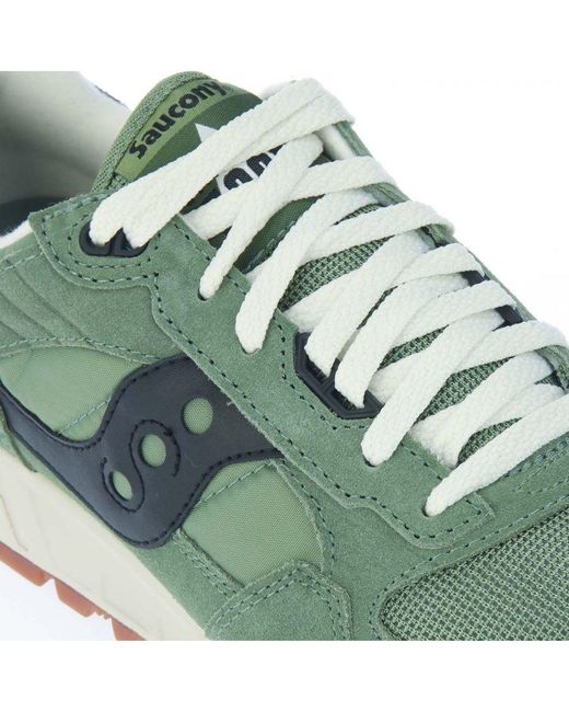 Saucony Men's Shadow 5000 Vintage Trainers In Green voor heren