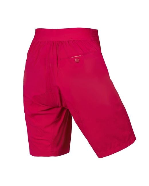 Endura Red Ladies Hummvee Lite Cycling Shorts