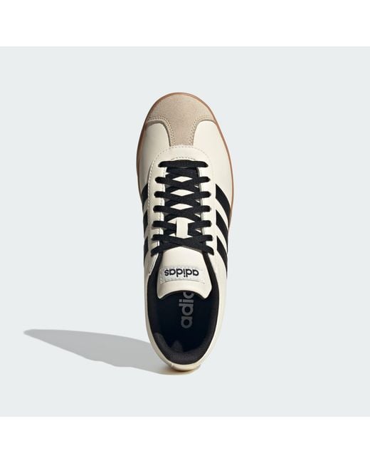 Adidas White Vl Court Base Shoes