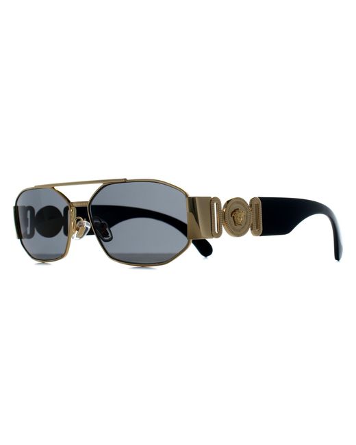 Versace Gray Rectangle Dark Ve2287 Metal