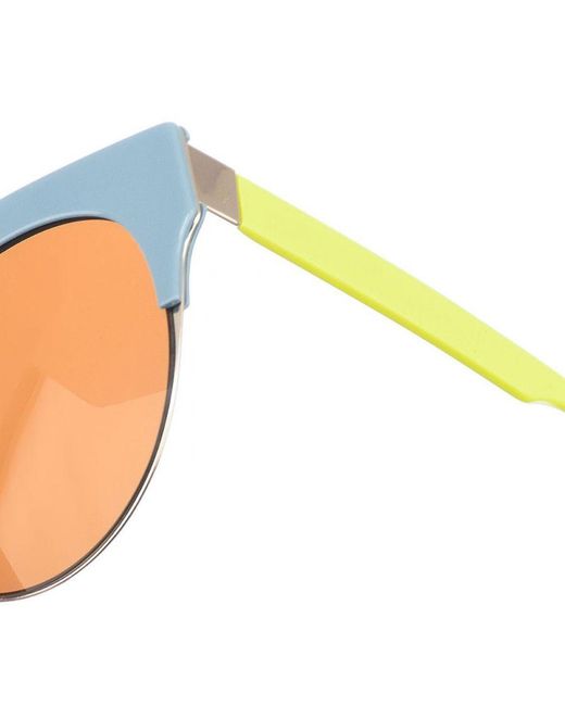 Marni Yellow Me635S Oval-Shaped Acetate Sunglasses