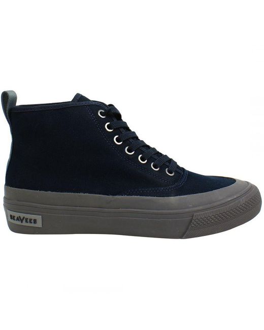 Seavees Blue Mariners Navy Boots Canvas for men