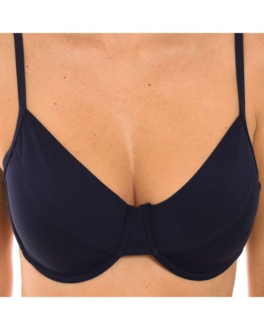Michael Kors Blue Belted High-waist Bikini Bottoms