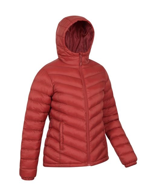 Mountain Warehouse Red 'Seasons' Padded Jacket Water Resistant Insulated Winter Coat Polyamide