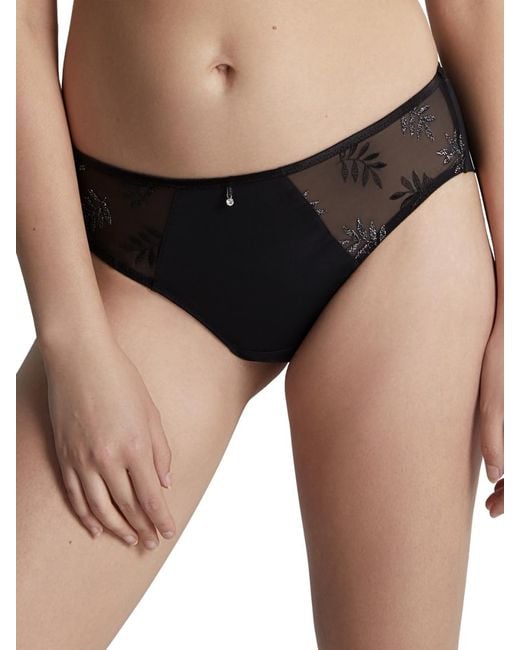 Panache Black Tango Luxe Brief Luna