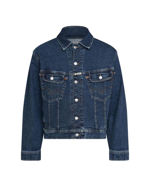 Replay Blue Fit Jacket for men