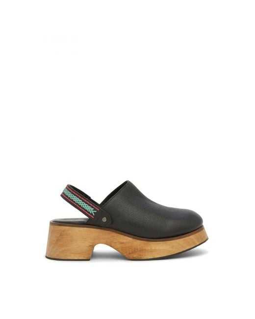 Osprey Black 'The Denmark' Platform Clog