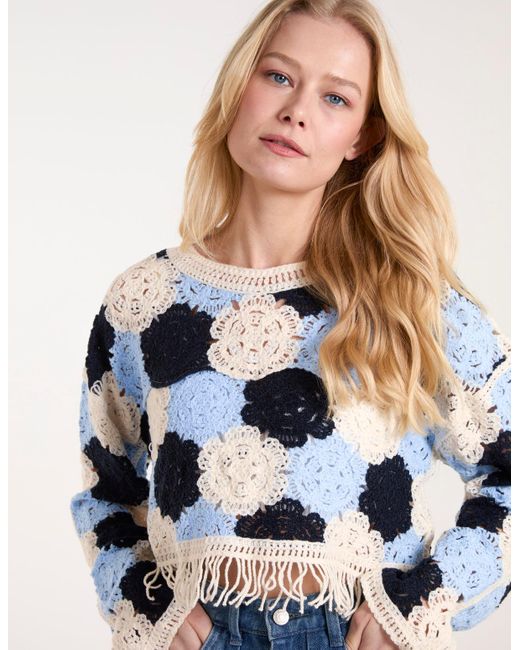 Blue Vanilla Blue Big Flower Jumper