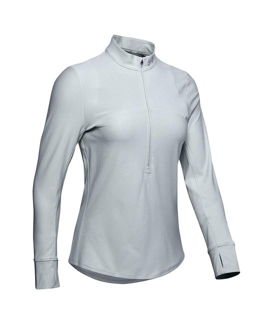 Under Armour Blue Qualifier 1/2 Zip Top Gym Running Active Track Top 1326512 014