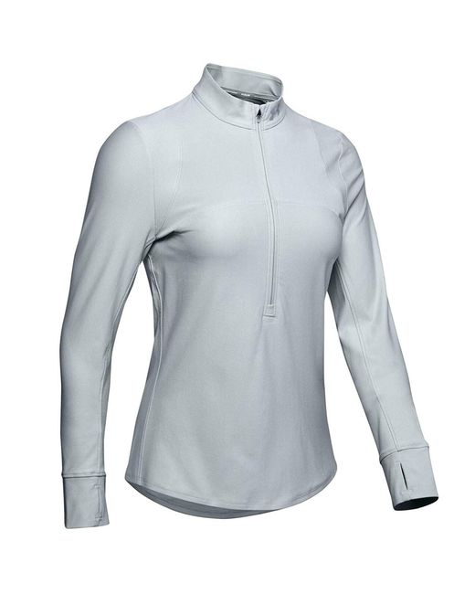Under Armour Blue Qualifier 1/2 Zip Top Gym Running Active Track Top 1326512 014