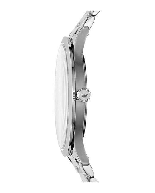 Emporio Armani Gray Giovanni Watch Ar11227 Stainless Steel (Archived) for men