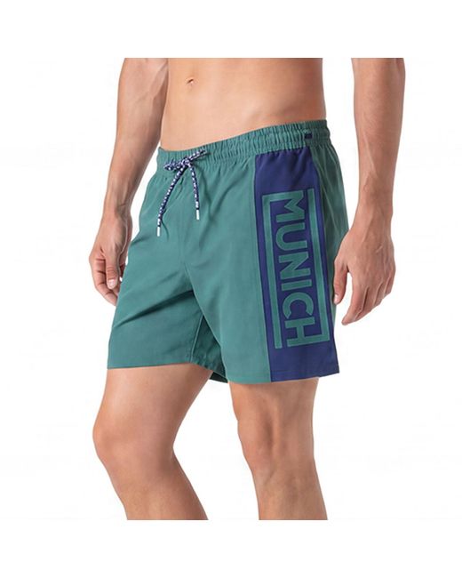 Munich Blue Swim Trunks Short Mu23 for men