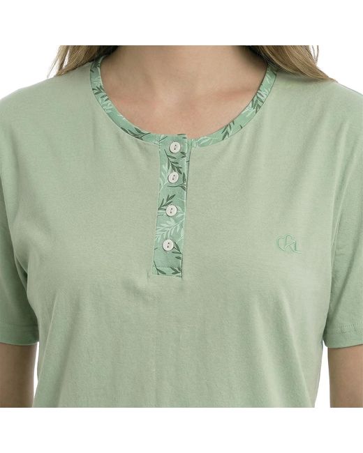 Kisses&Love Green Summer Short Sleeve Cotton Pyjamas Kl40000