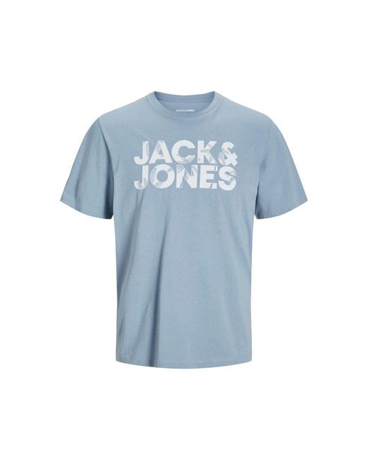 Jack & Jones Blue 3 Pack Crew Neck T-Shirt for men