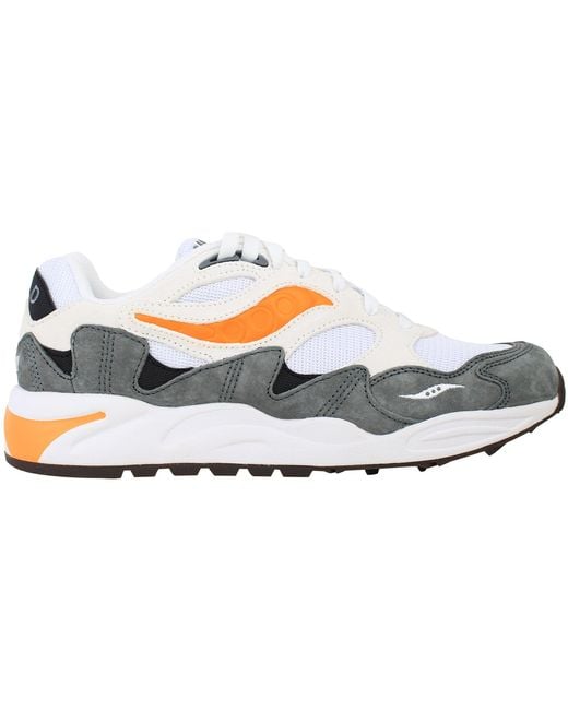 Saucony White Grid Shadow 2 Trainers for men