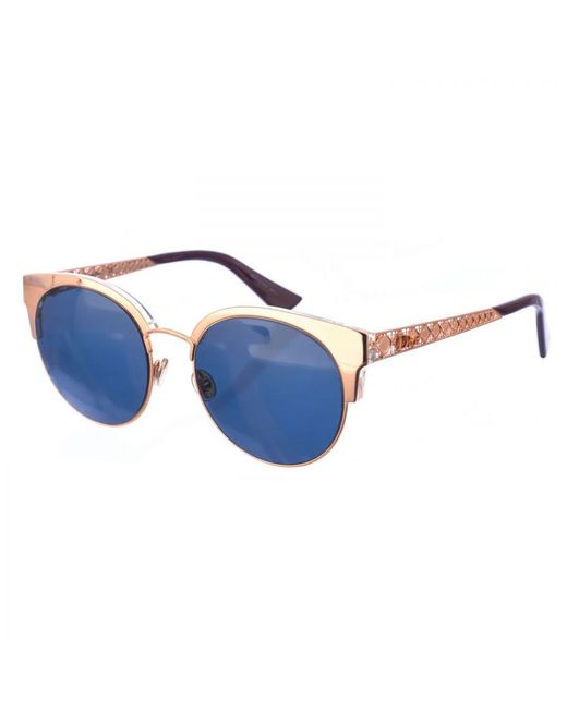 Dior Amamini Damen-cat-eye-sonnenbrille Aus Metall in het Blue voor heren