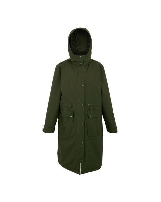 Regatta Green Ladies Yannta Insulated Waterproof Jacket (Dark)