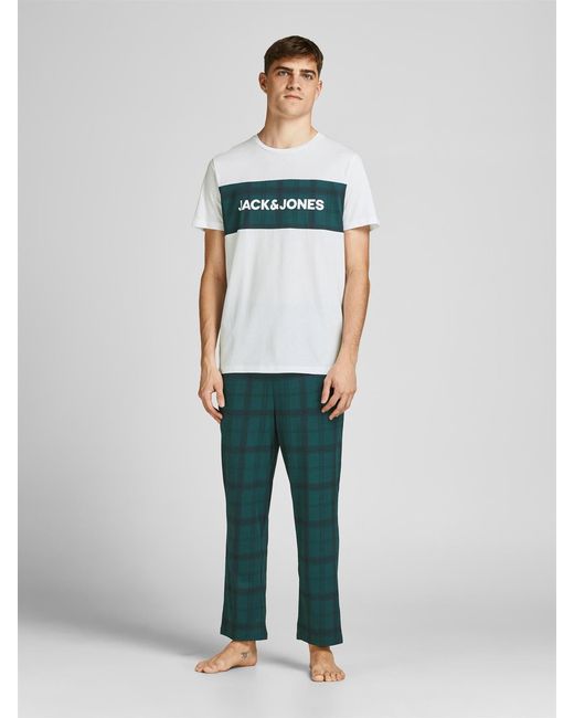 Jack & Jones White Pyjamas Loungewear Set for men