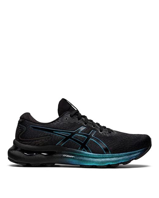 Asics Gel Nimbus 24 Platinum Running Shoes in Black for Men Lyst UK
