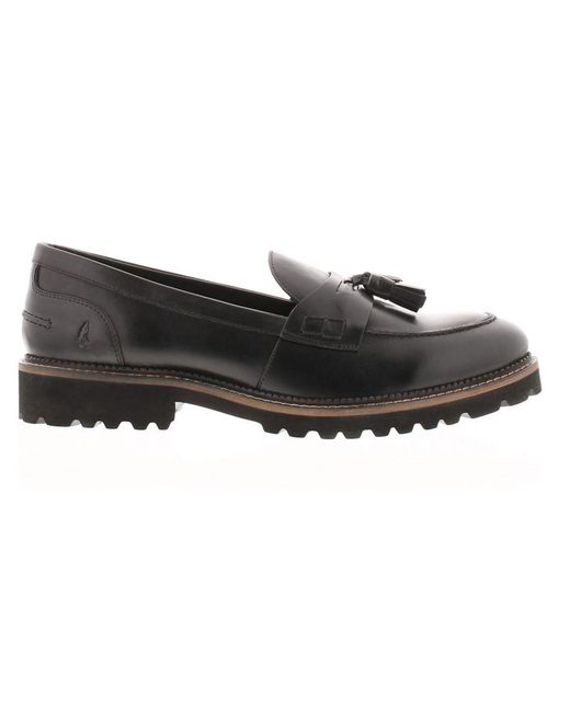 Hush Puppies Black Shoes Loafers Flat Ginny Leather Slip On Leather (Archived)