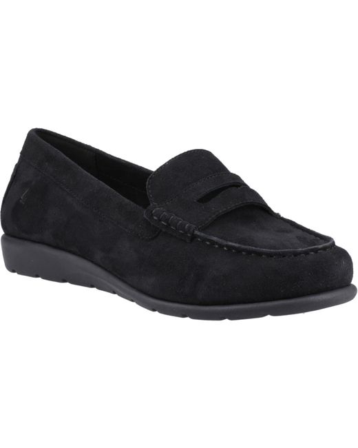 Hush Puppies Black Shelby Suede Loafers