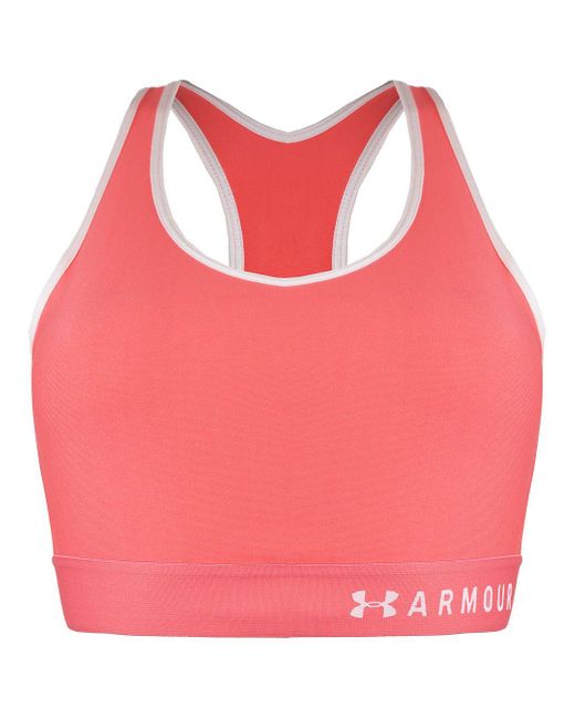 Under Armour Pink Mid Keyhole Sports Bra
