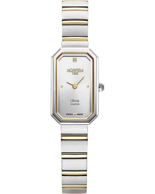 Roamer White 627845-47-19-20 Ladies Olivia Diamond Watch