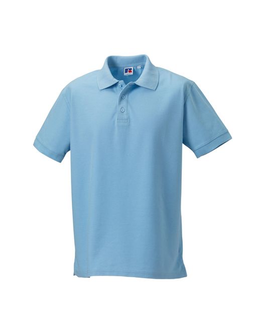 Russell Blue Ultimate Classic Cotton Polo Shirt (Sky) for men