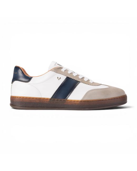 Infinity Leather Blue Martinelli Sneakers Trainer Shoes for men