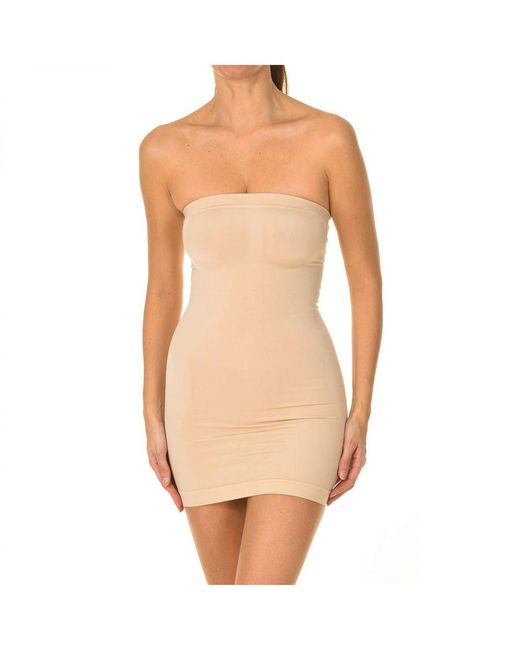 Intimidea Natural Soto Strapless Slimming Dress 810130