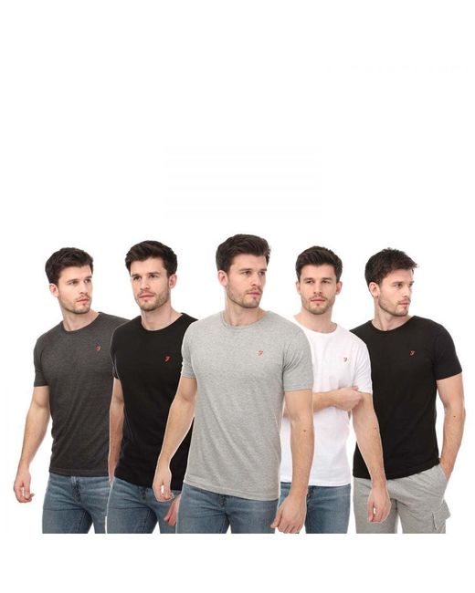 Farah Briars 5 Pack Lounge T-shirts In Multi Kleur in het Multicolor voor heren