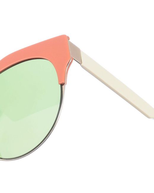 Marni Green Me635S Oval-Shaped Acetate Sunglasses