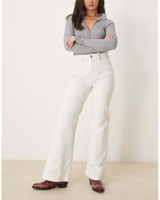 Free People Natural Cerine Relaxed Bootcut Jeans