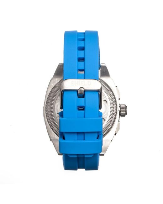 Shield Blue Sonar Chronograph Strap Watch W/Date for men